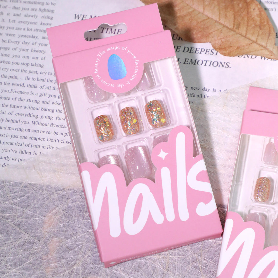 Artistic nail designs with glitter accents Bowlift