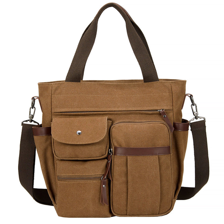 WoMulti-Pocket Canvas Tote Bag Bowlift