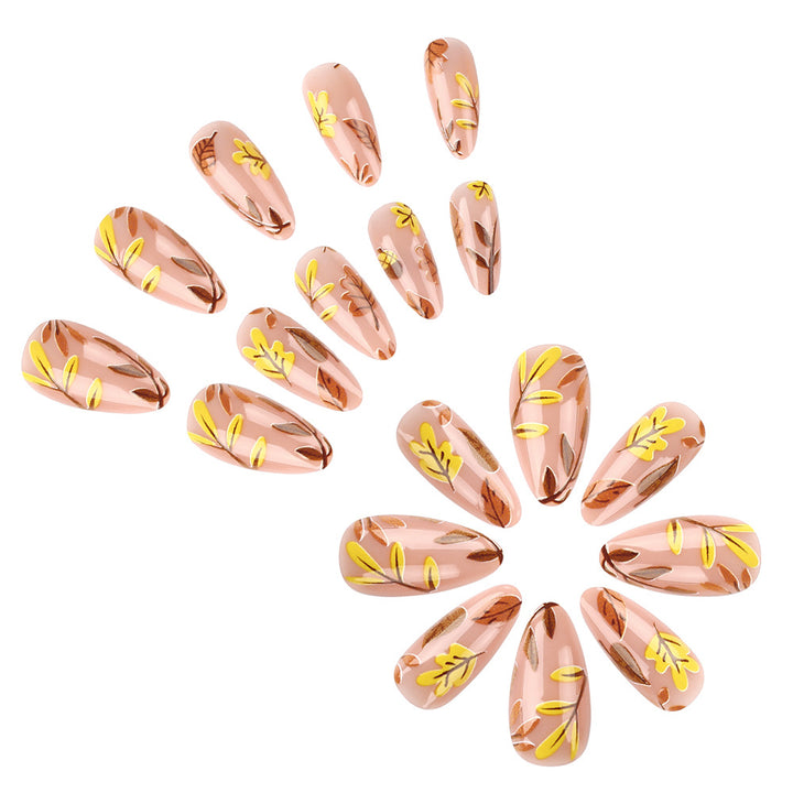 Autumn Leaf-Themed Press-On Nails Bowlift