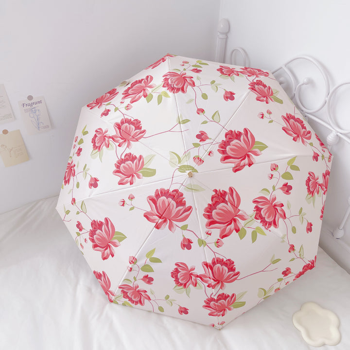 Ladies elegant folding umbrella with fruity design Bowlift