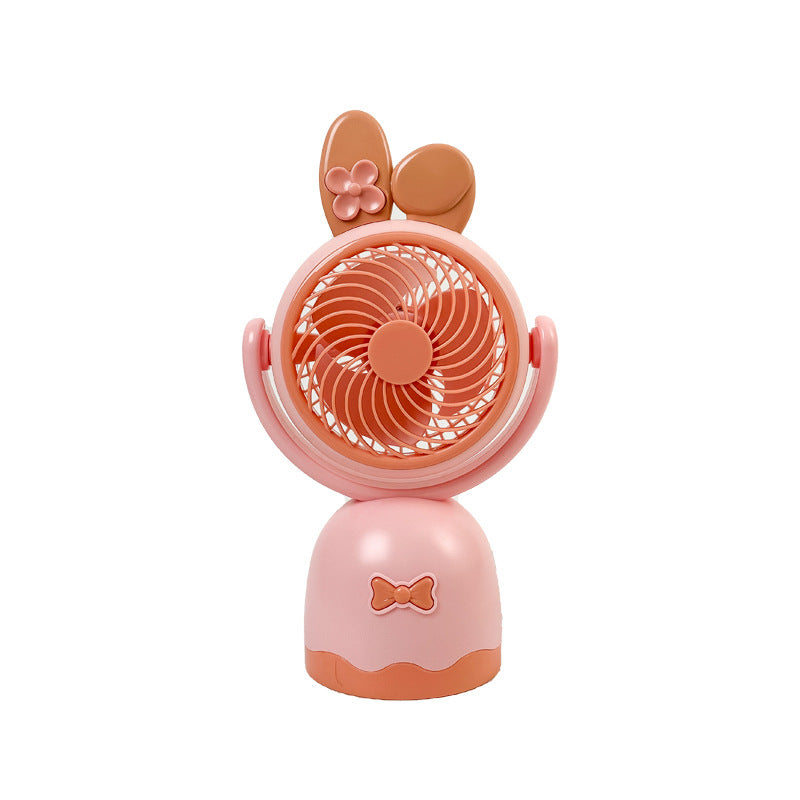 Ladies Portable Hand Fan with Cute Cat Ear Design Bowlift