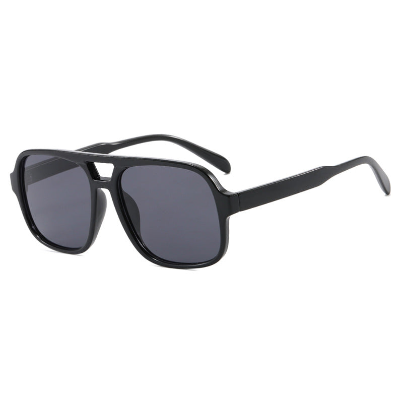 Women's modern square sunglasses with stylish transparent frame Bowlift