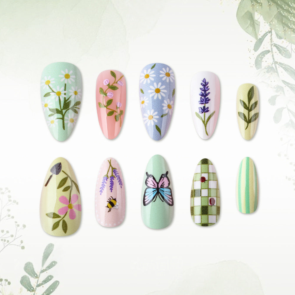 Artistic Floral Nail Art Bowlift 1787542804