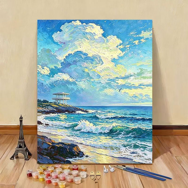 DIY Ocean Wave Landscape Painting Kit Bowlift