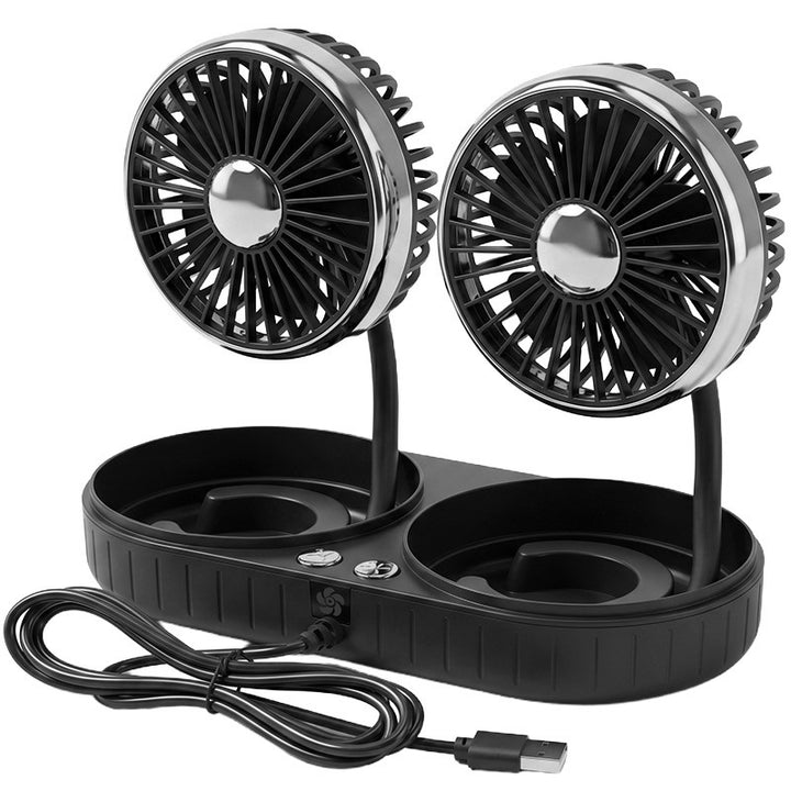 Flexible car fan with adjustable holder Bowlift