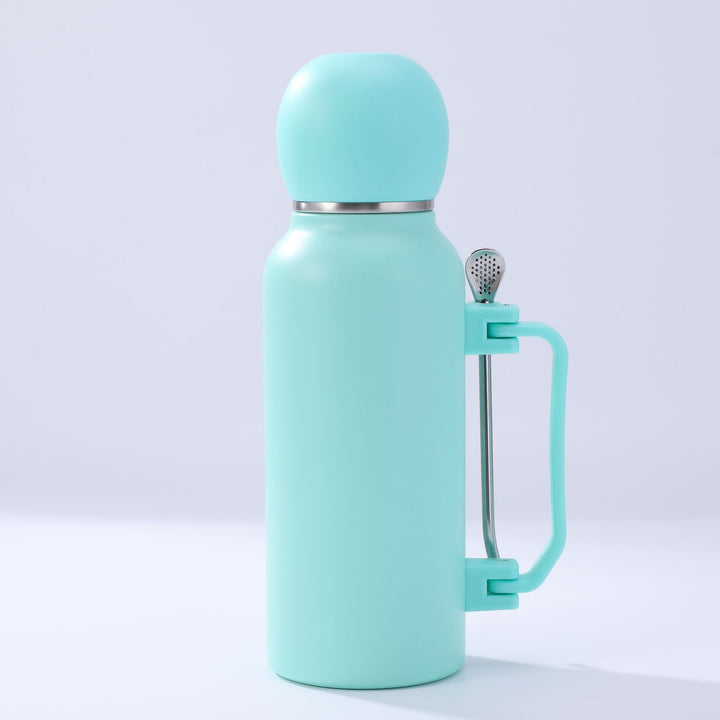 Women practical insulated bottle with integrated tea strainer Bowlift