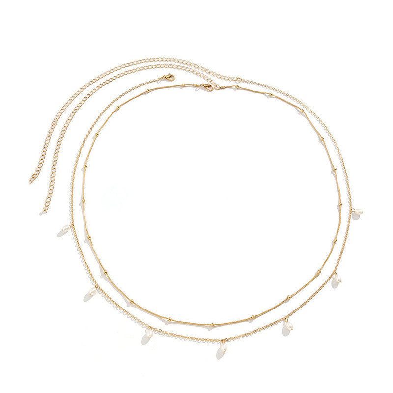 Elegant Layered Chain Necklace Bowlift