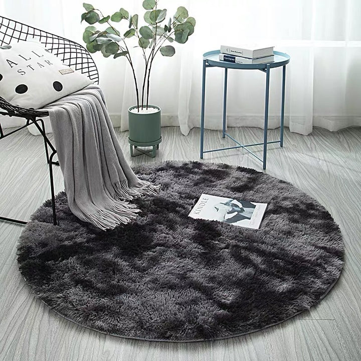 Plush Round Area Rug