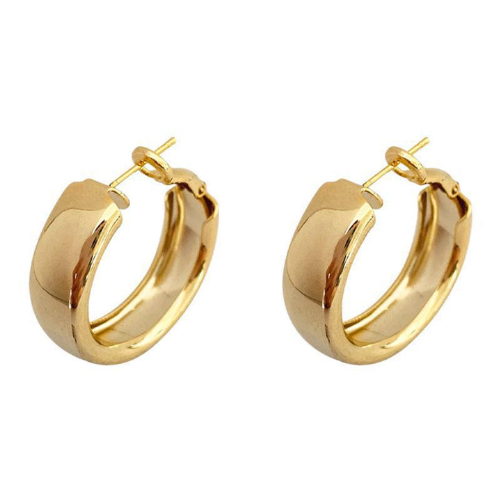 Fashionable Hoops Made of High-Quality Precious Metal Bowlift