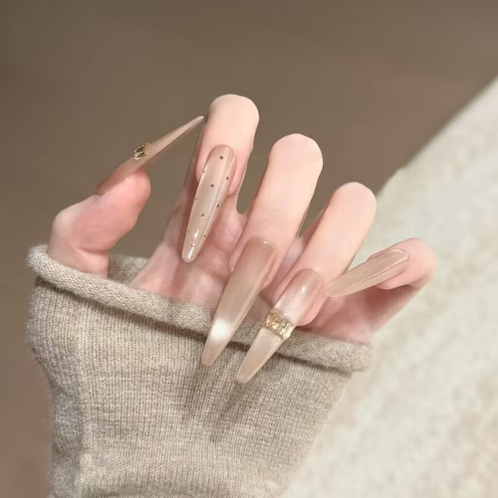 Decorative Press-On Nail Design Set Bowlift
