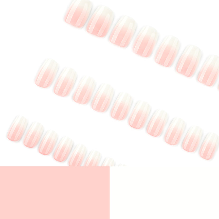 Artful Nail Extensions with Elegant Gradient Bowlift