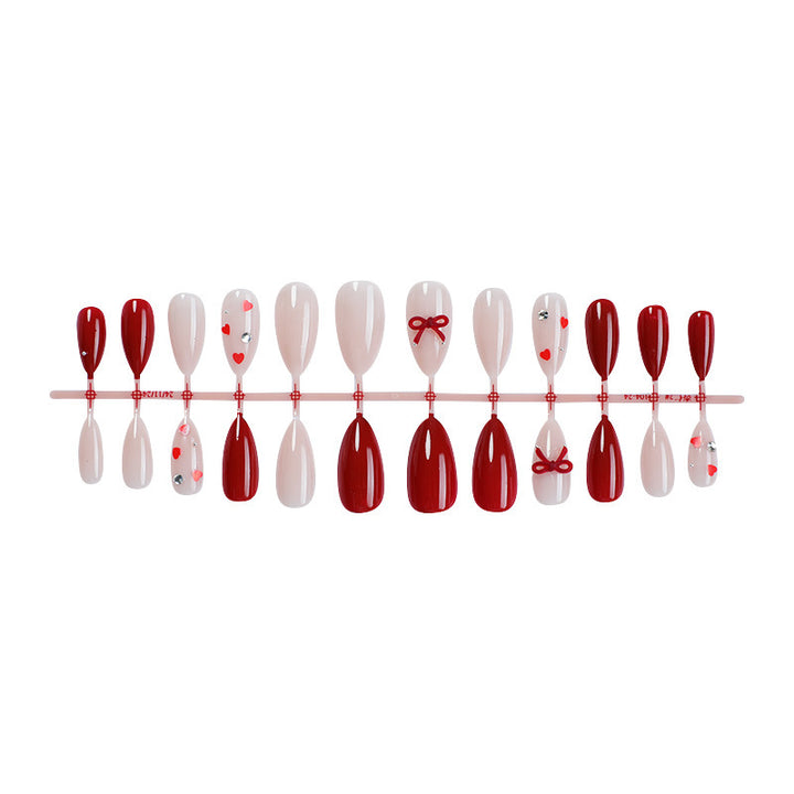 Artificial nail set with romantic designs and exquisite details Bowlift