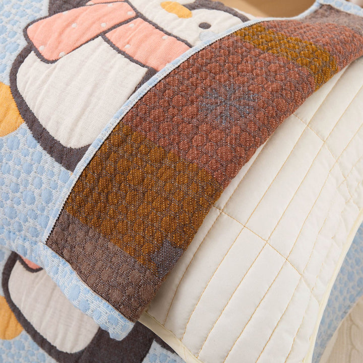 Ladies cushion cover with cheerful penguin design Bowlift