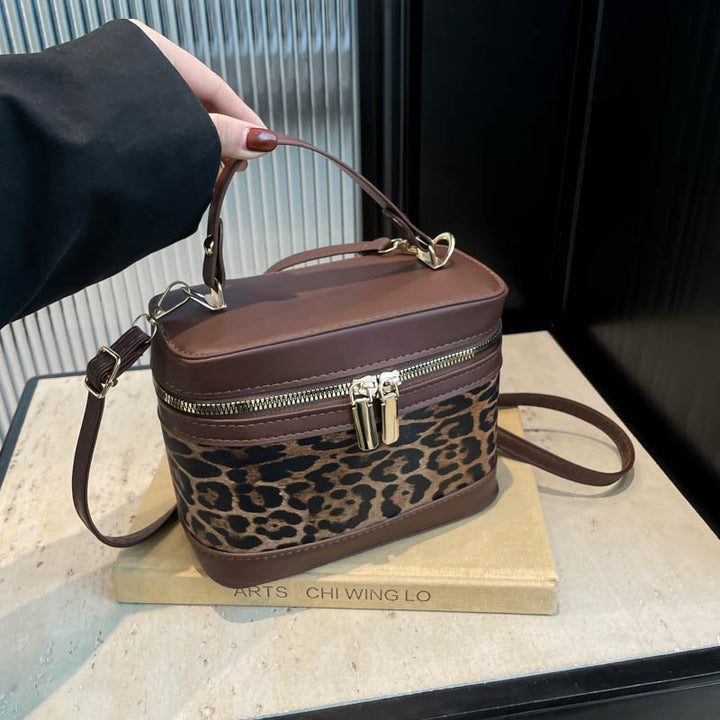 WoChic Leather and Fabric Crossbody Bag Bowlift