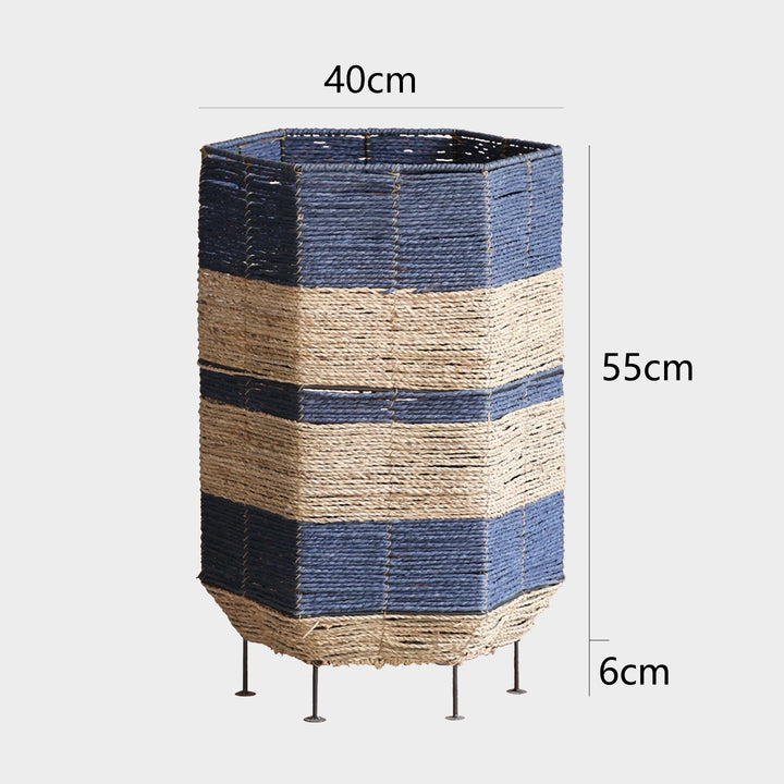 Stylish laundry basket made of rattan with metal legs Bowlift