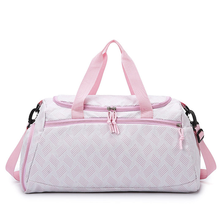 Stylish Textured Travel Duffel Bag Bowlift