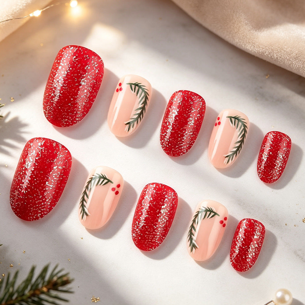 Festive Glitter Gel Nail Art Set Bowlift