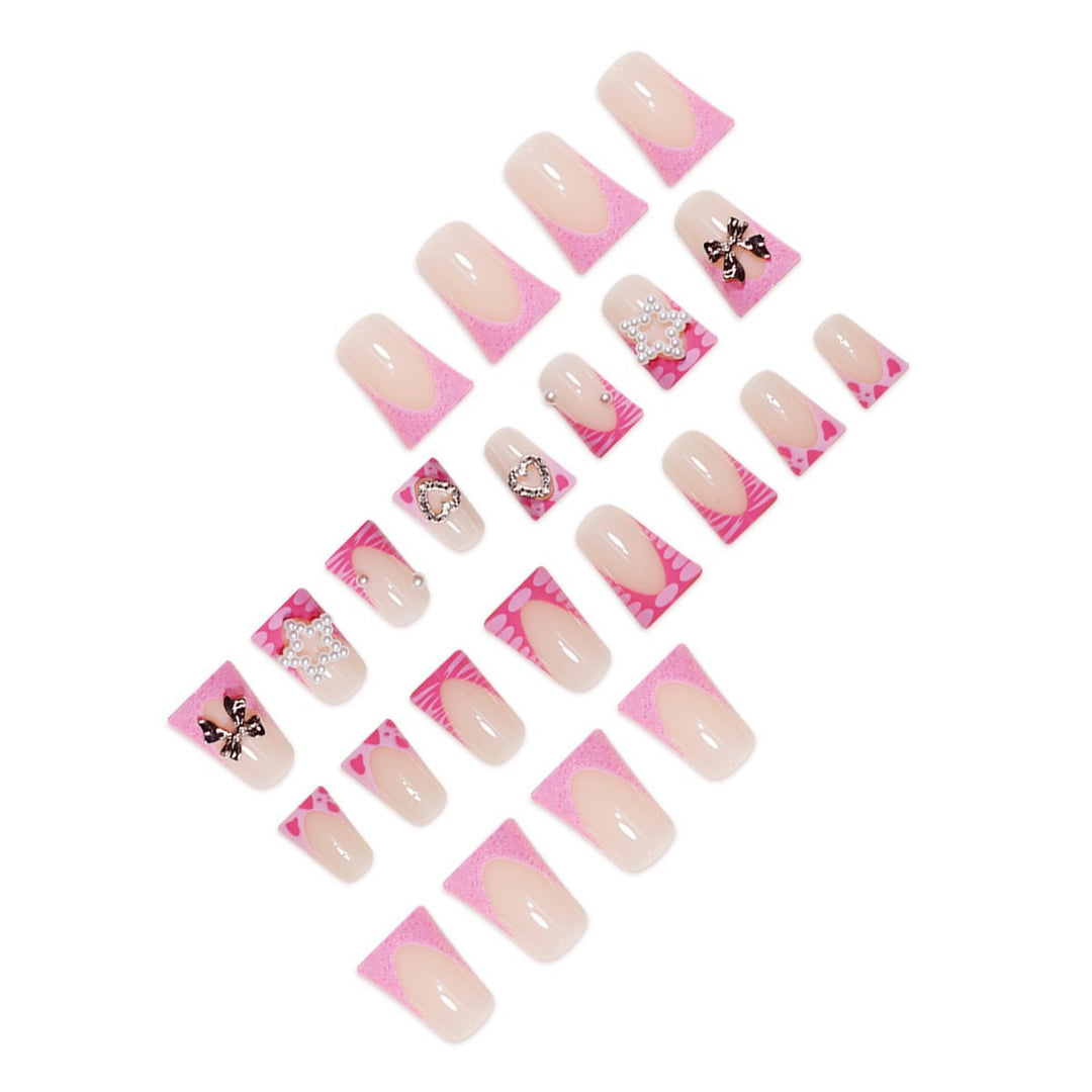 Floral Accent Nail Art Extensions Bowlift