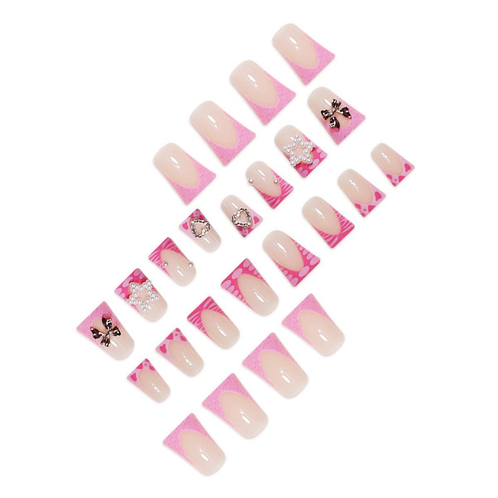 Floral Accent Nail Art Extensions Bowlift
