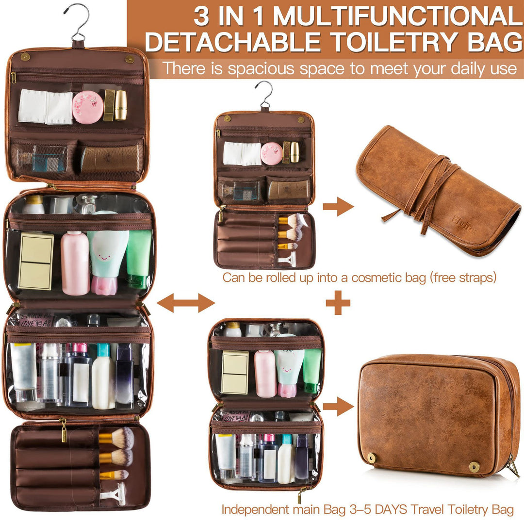 Cosmetic storage bag with hanging option Bowlift