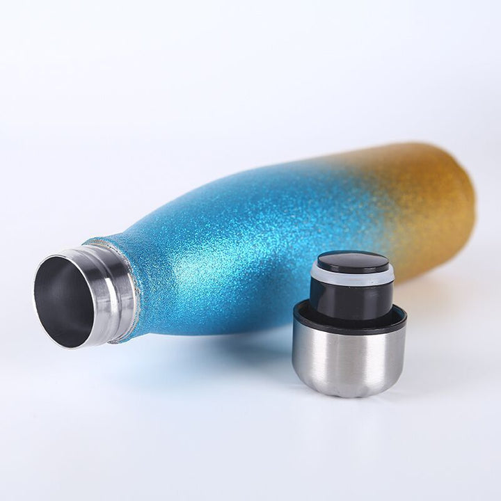Ladies Insulated Water Bottle with Elegant Glitter Surface Bowlift