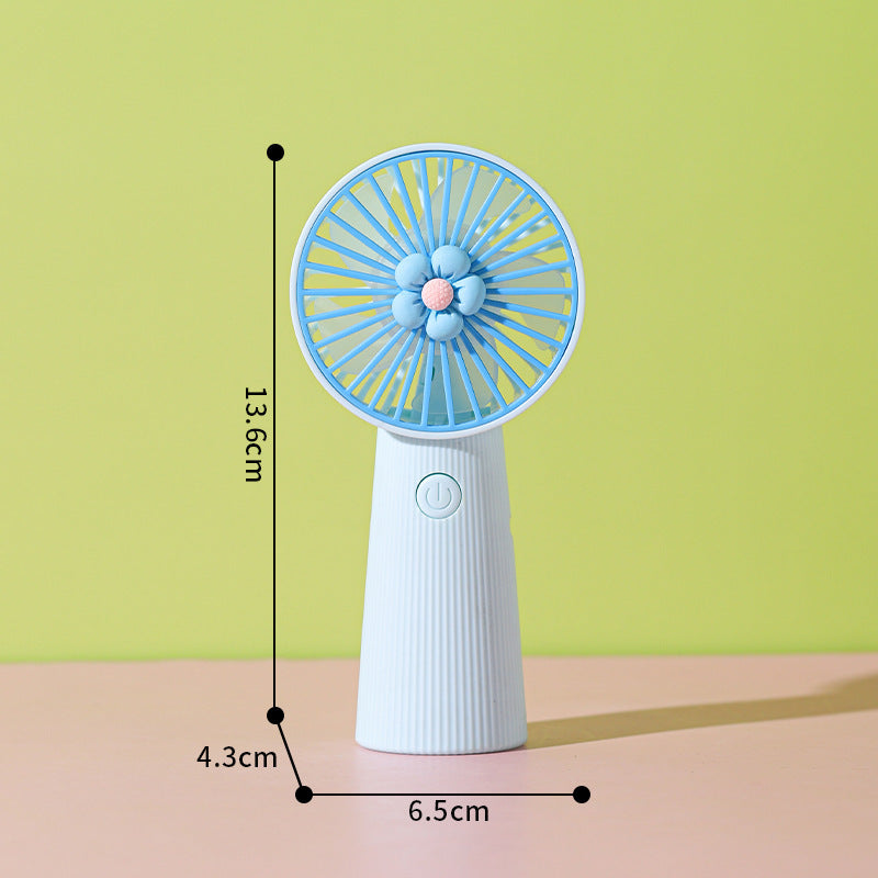 Flower-Themed Handheld Cooling Fan Bowlift