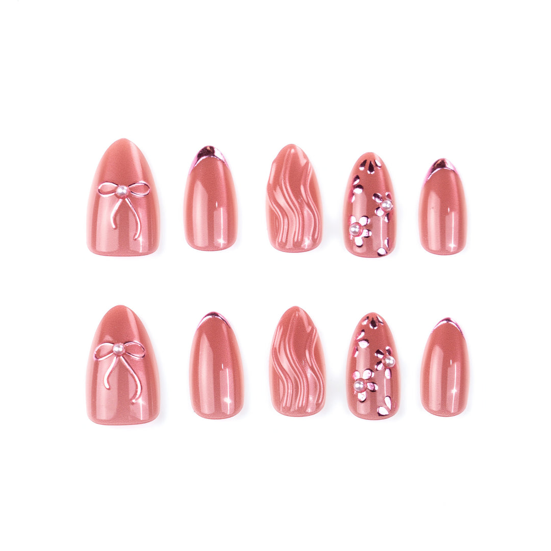 Premium Artificial Nail Set Bowlift