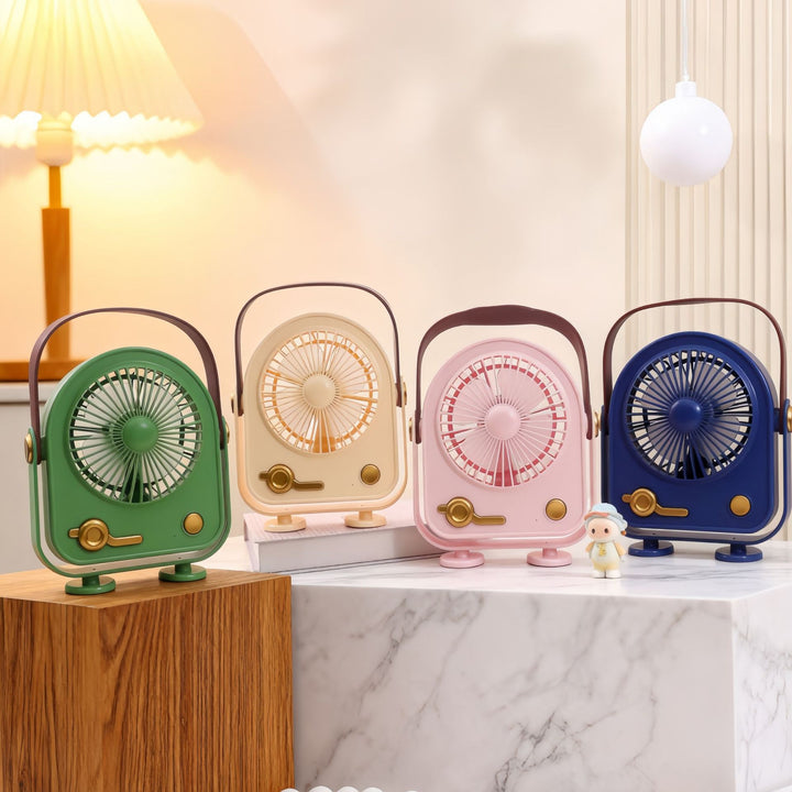 Ladies Portable Mini Fan in Retro Design Bowlift