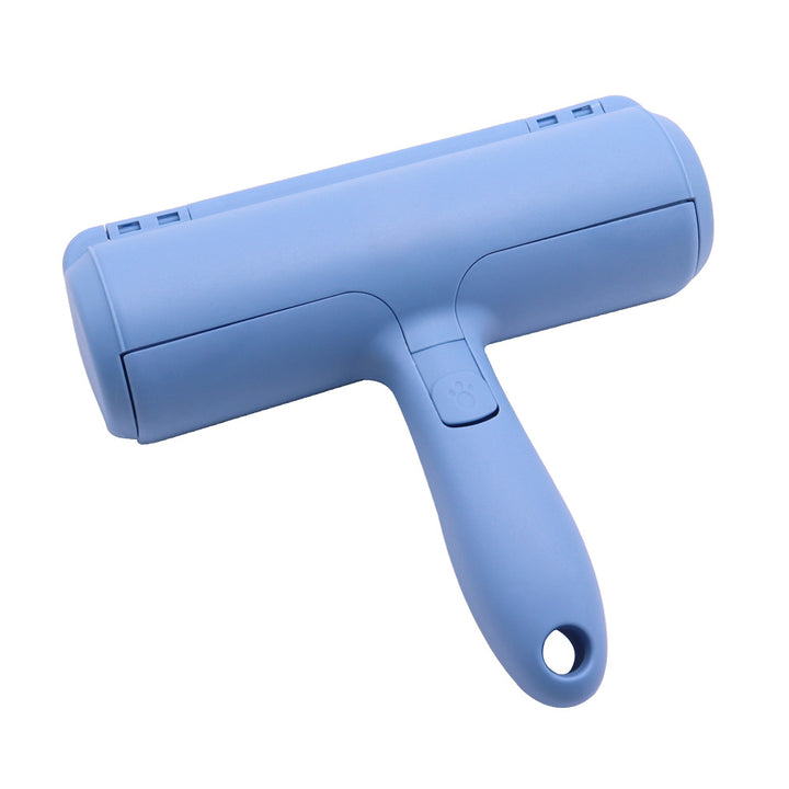 Self-cleaning pet hair and lint roller with washable refillable cartridge Bowlift