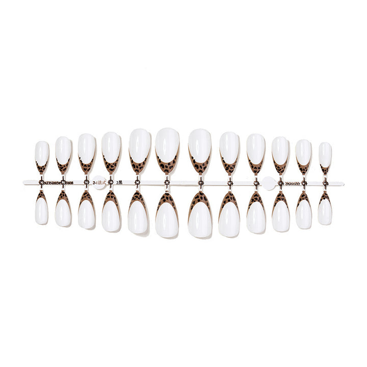 Artificial nail set with elegant design elements Bowlift