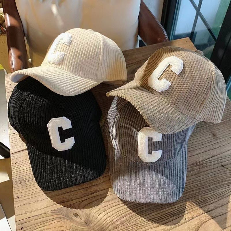 Unisex Corduroy Baseball Cap Bowlift