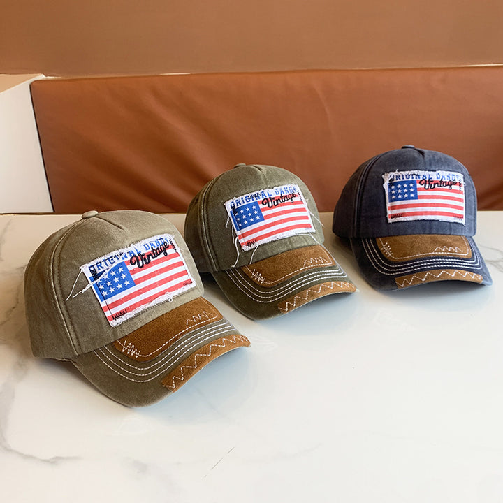 Women's Vintage-Inspired Distressed Baseball Cap Bowlift