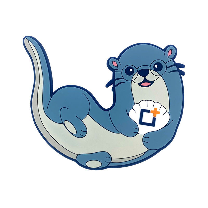 Unisex Cute Cartoon Otter Luggage Tag Bowlift