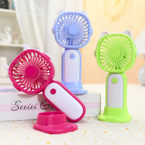 Ladies portable mini fan with animal ears Bowlift