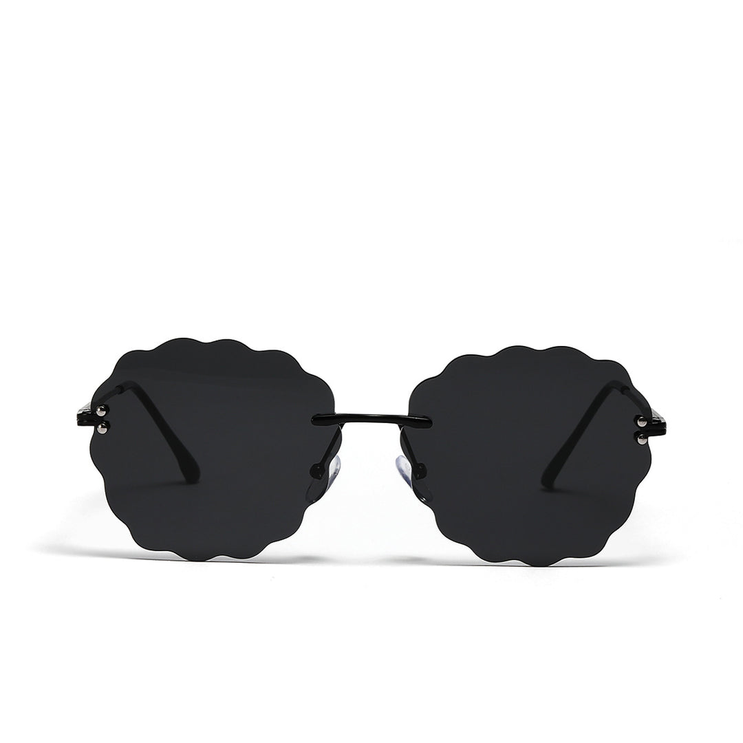 Ladies fashionable sunglasses in unique flower frame Bowlift