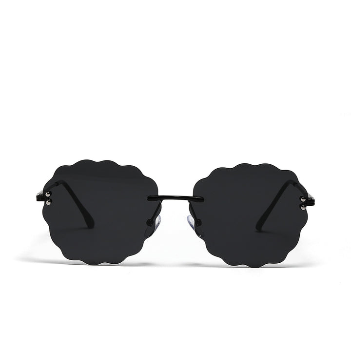 Ladies fashionable sunglasses in unique flower frame Bowlift