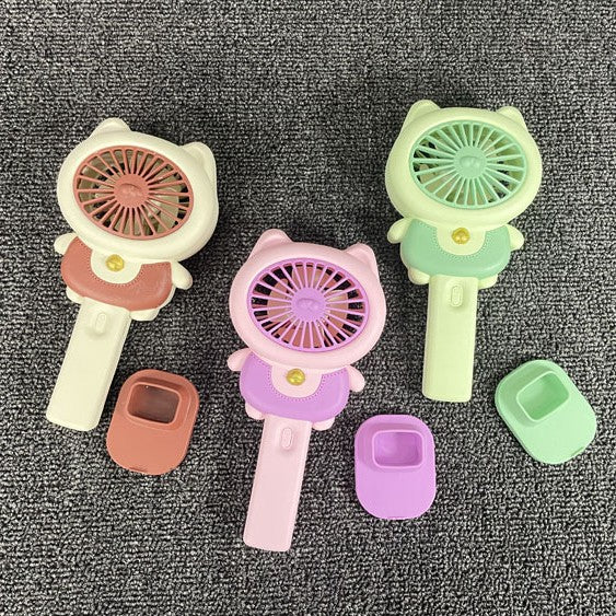 Unisex Portable Mini Hand Fan in Cute Cat Design Bowlift