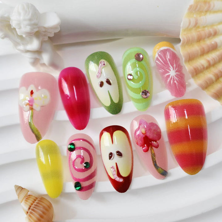 Expressive Decorative Nail Art Extensions Bowlift