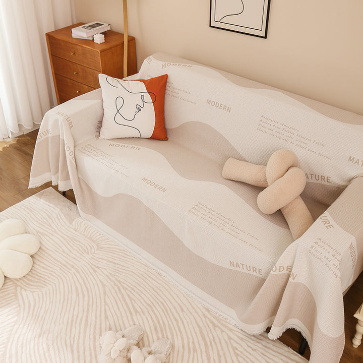 Premium Textured Sofa Throw Cover