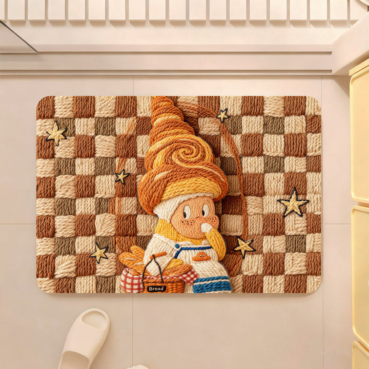 Whimsical Bakery-Themed Decorative Area Rug