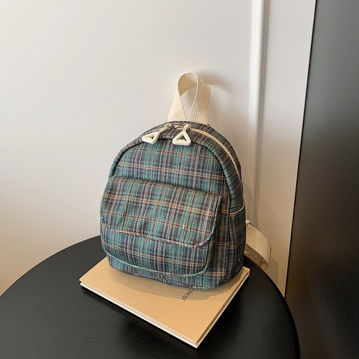 Compact Striped Mini Backpack