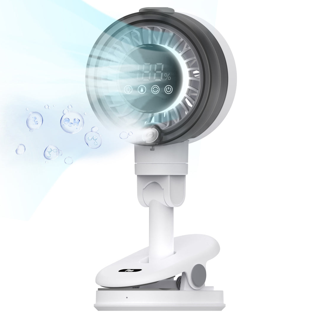 Portable Mist Cooling Fan with Adjustable Settings Bowlift