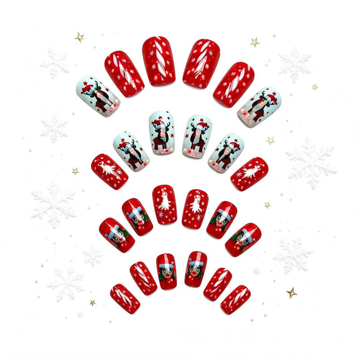 Creative Festive Character Nail Art Bowlift
