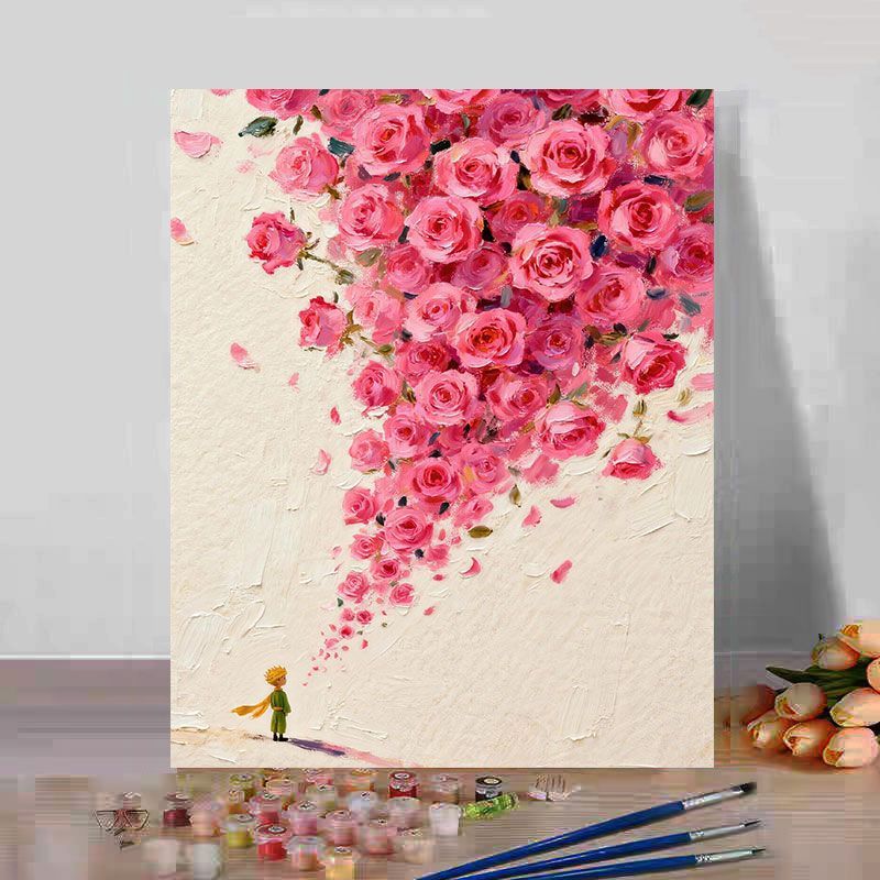 Floral Fantasy Art Canvas Print Bowlift