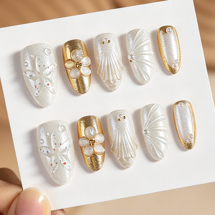 Premium Decorative Press-On Nail Art Collection Bowlift