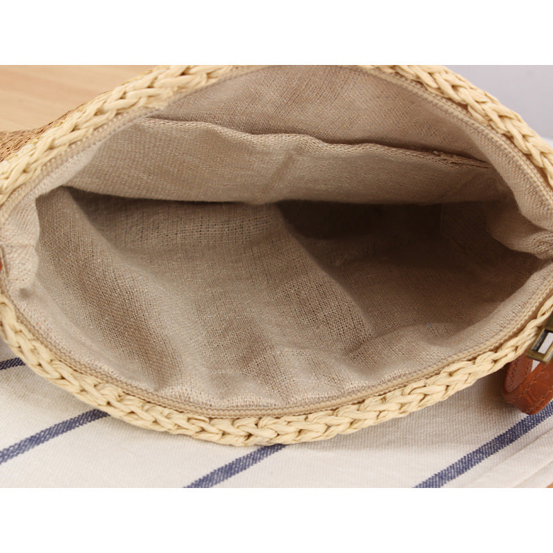 Handmade shoulder bag with tassels and leather accents Bowlift