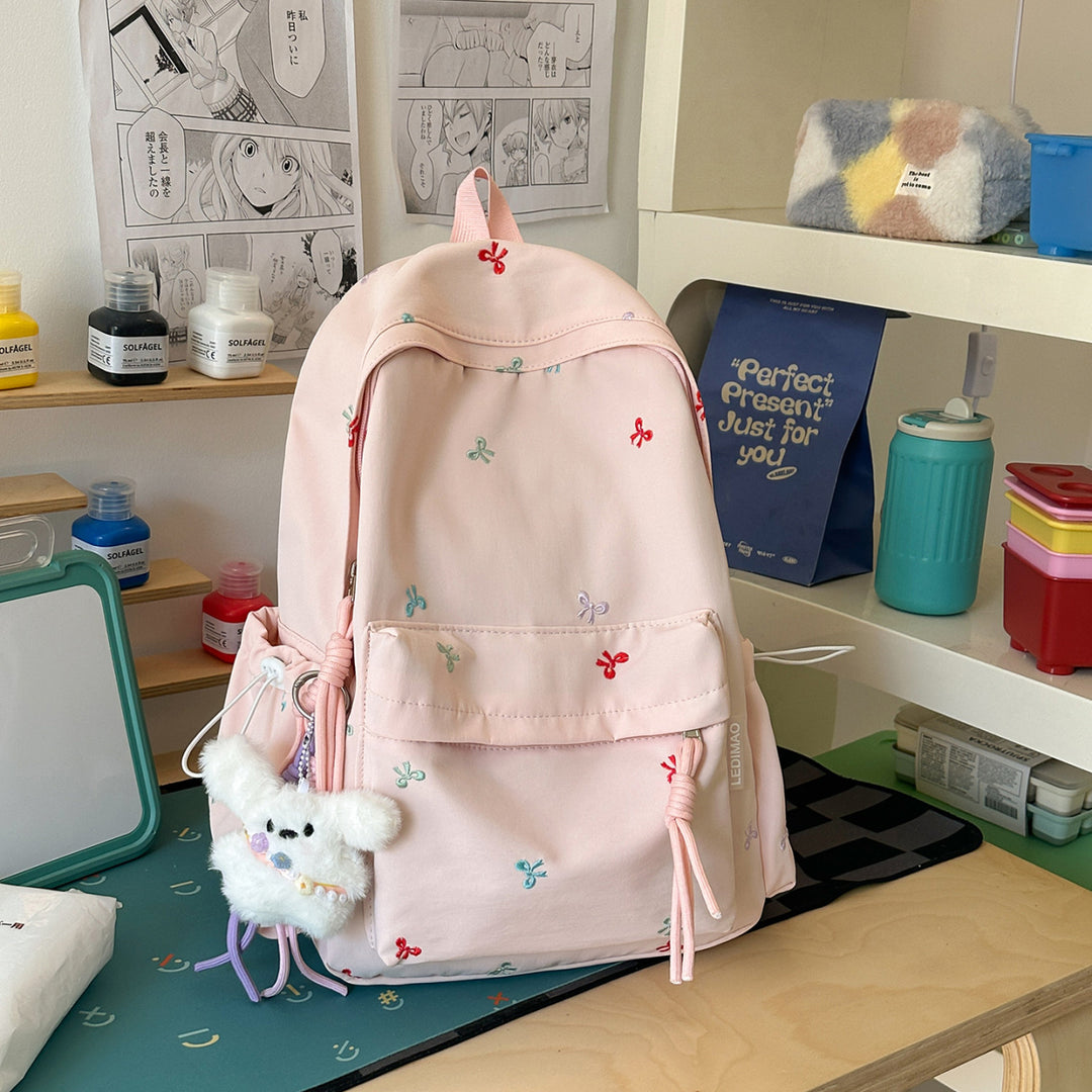 Embroidered Floral Backpack