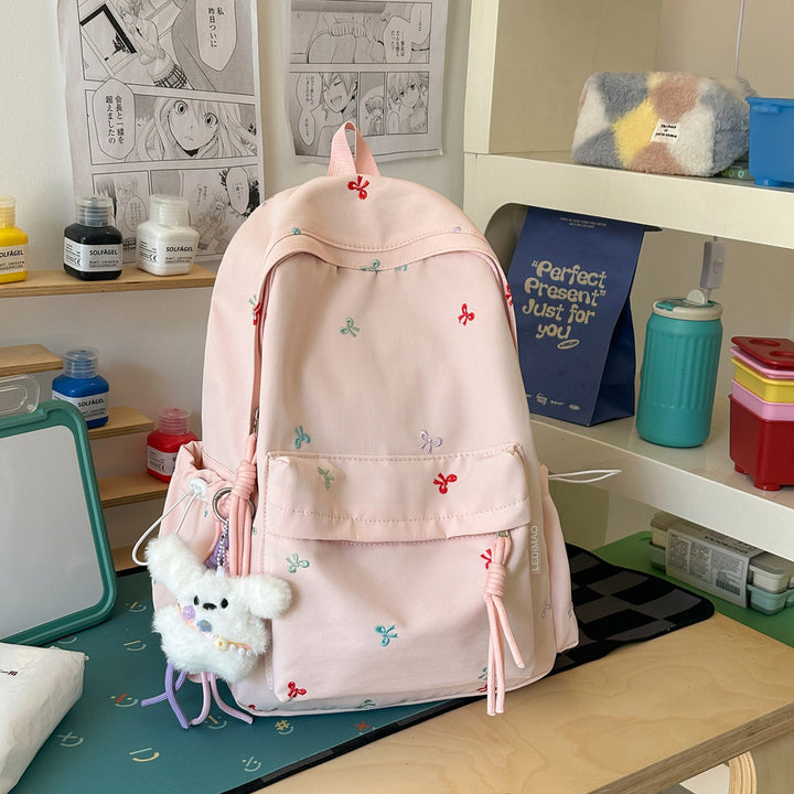Embroidered Floral Backpack