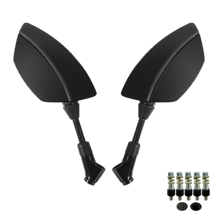 Motorcycle Mirror Set with Aerodynamic Design and High Stability Bowlift