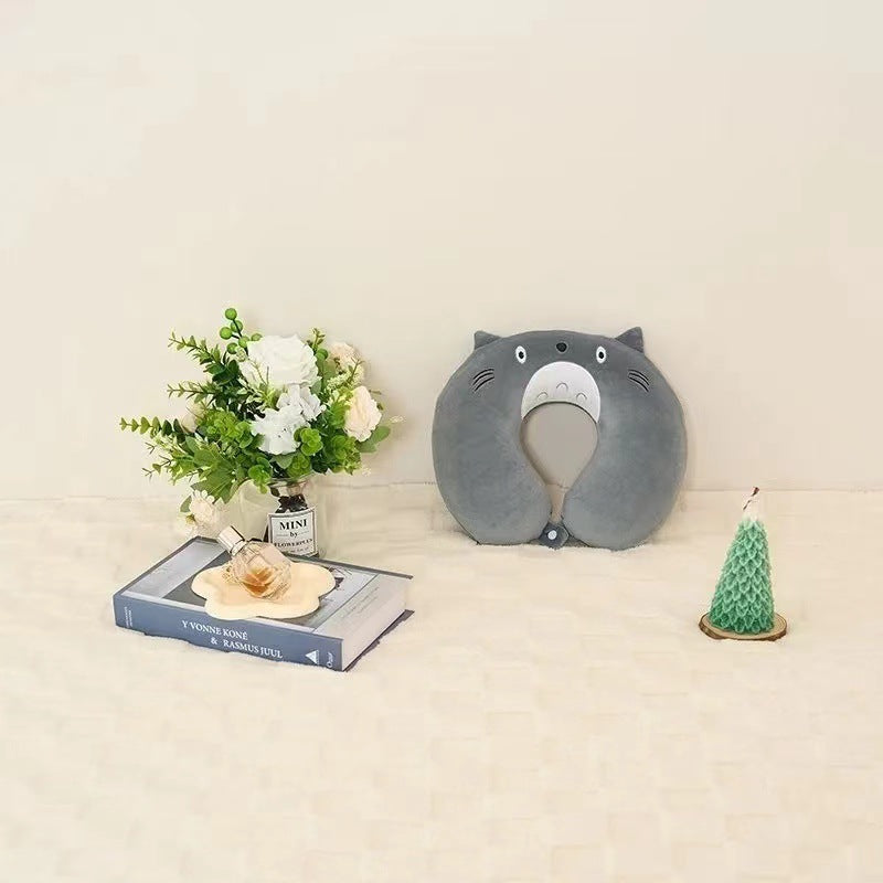 Unisex Neck Support Pillow with Cute Animal Design Bowlift